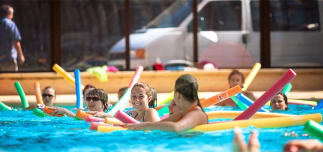 Camping Le Floride à Barcarès (66) : séances d'Aquagym